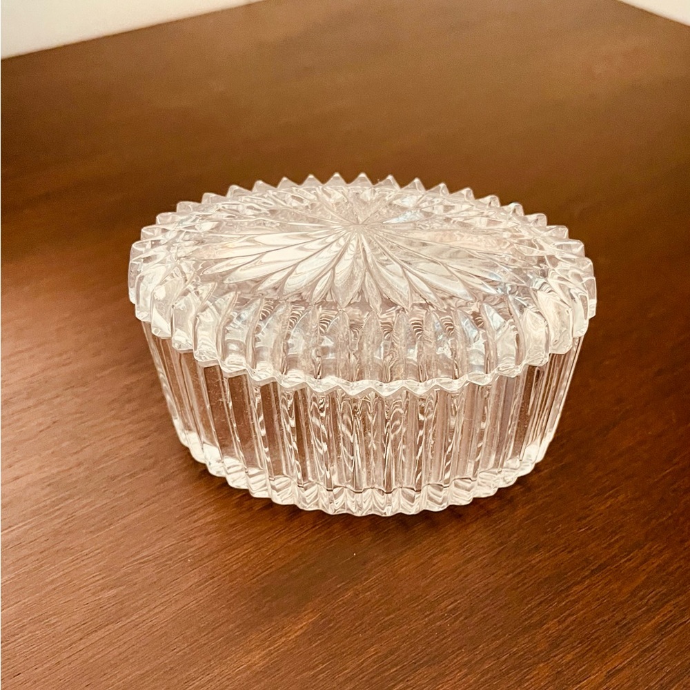 Vintage Crystal Trinket Box